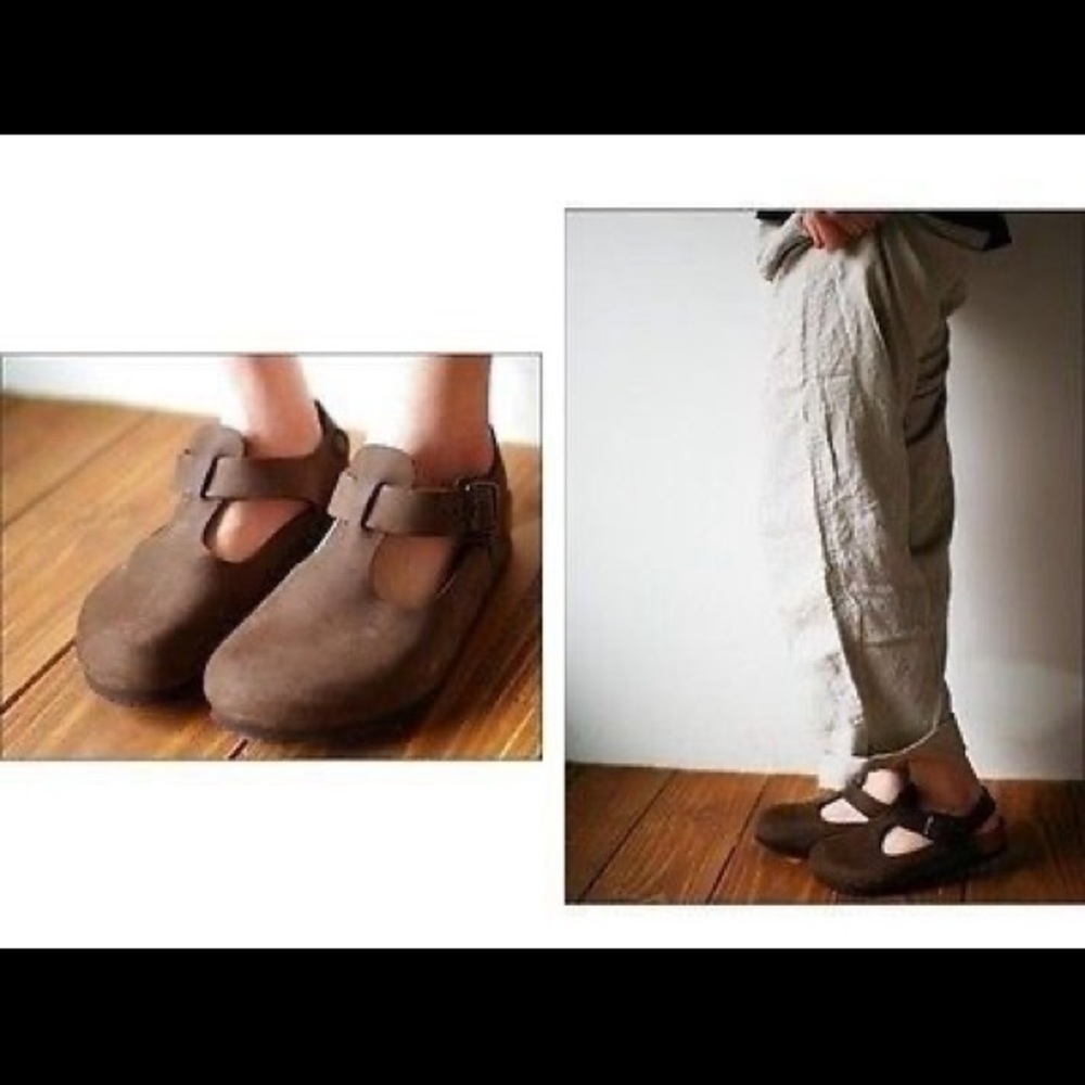 RARE Birkenstock Paris mary jane clog brown size 42 narrow
